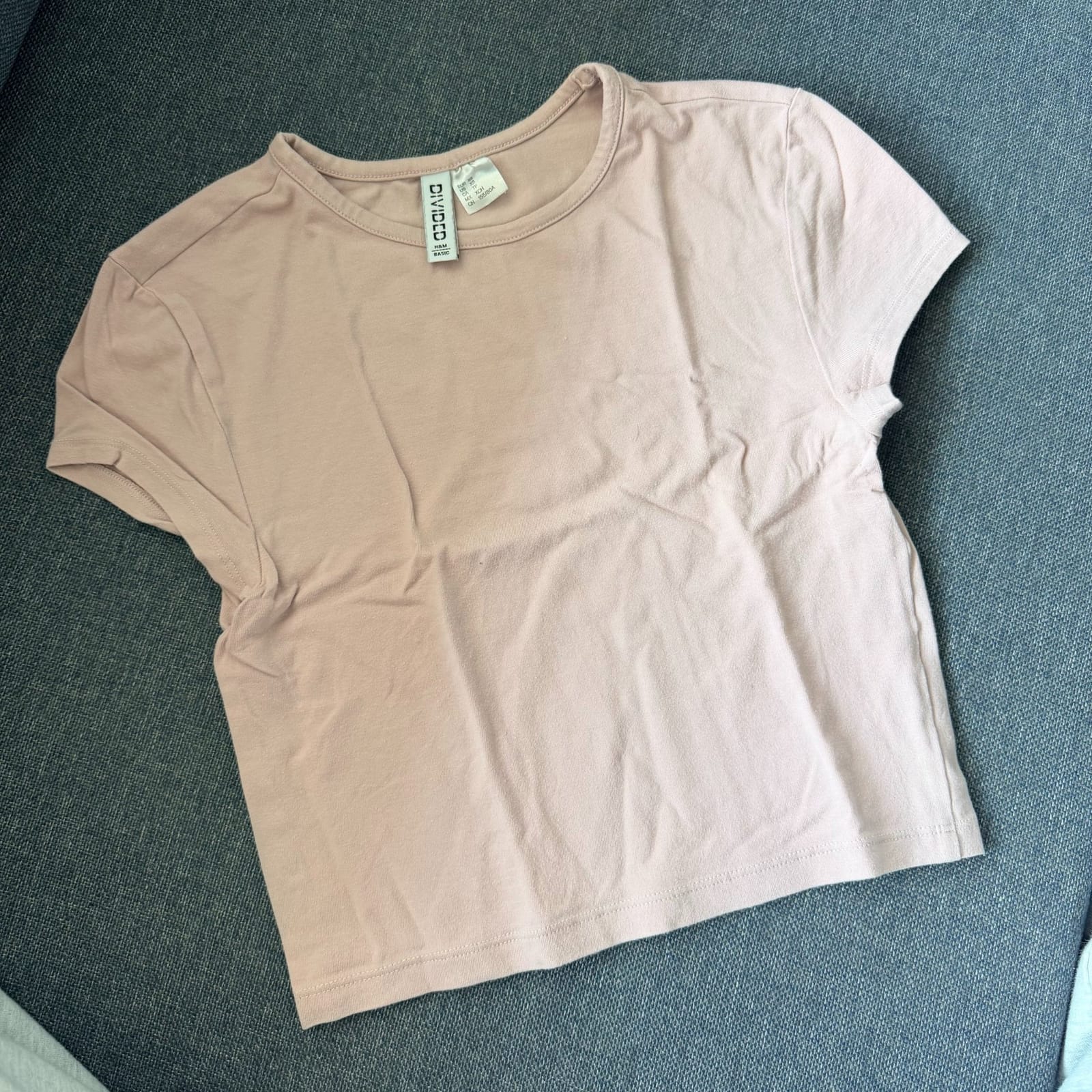 H&M Divided Basic Tee - Blush Pink — photo 1
