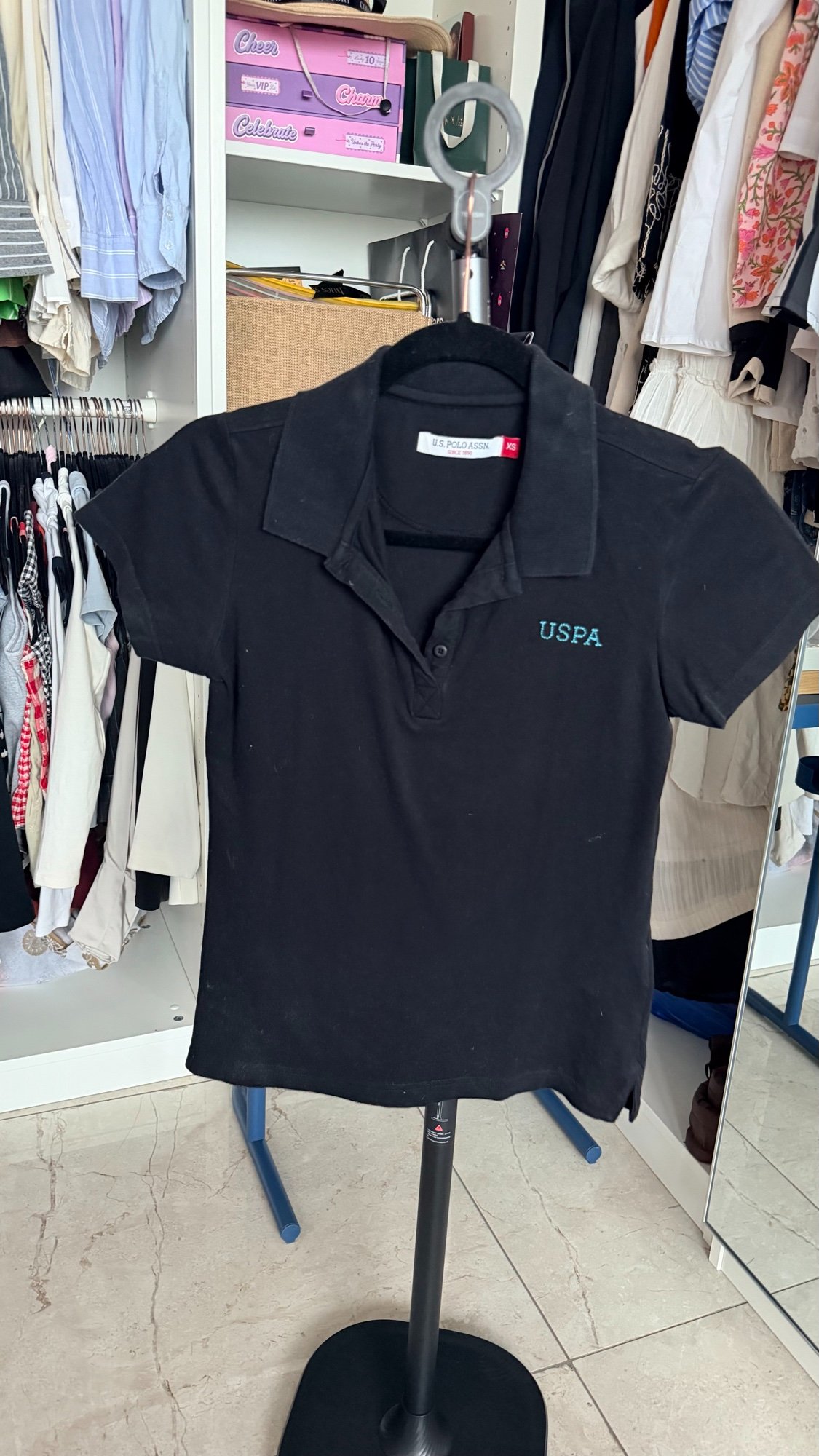 U.S. Polo Assn. Polo T-Shirt - Black — photo 1